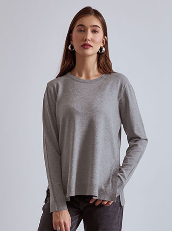 Πουλόβερ με μεταλλιζέ λεπτομέρειες WT7616.4426+2