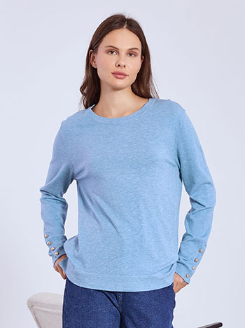 Πουλόβερ με κουμπιά στο μανίκι WT7616.4482+2