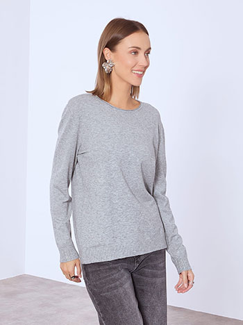 Πουλόβερ με λεπτομέρειες strass WT7616.4604+4