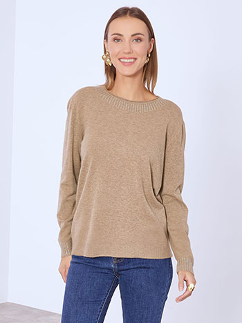 Πουλόβερ με λεπτομέρειες strass WT7616.4604+5