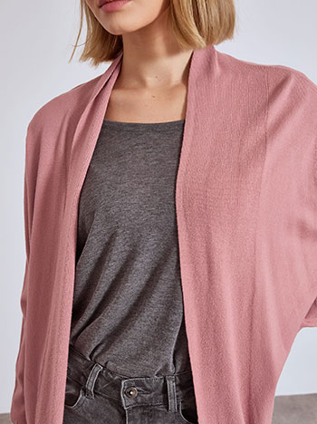 Ζακέτα πλεκτή μονόχρωμη WT7616.5073+8 φωτογραφία