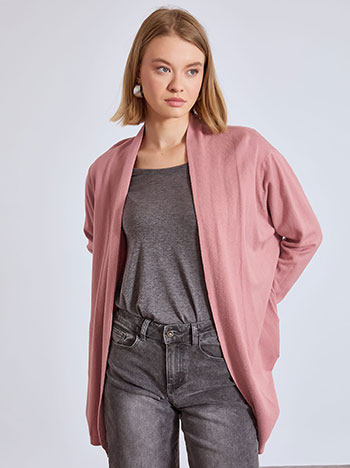 Ζακέτα πλεκτή μονόχρωμη WT7616.5073+8