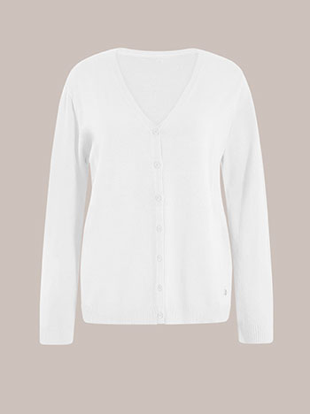 Ζακέτα μονόχρωμη με απαλή υφή WT7616.5100+2 φωτογραφία