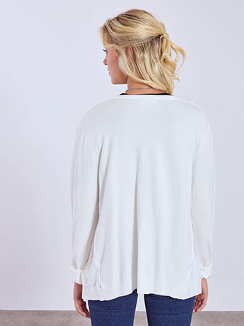 Ζακέτα μονόχρωμη με απαλή υφή WT7616.5100+2 φωτογραφία