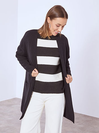 Ζακέτα πλεκτή με βισκόζη WT7616.5203+1