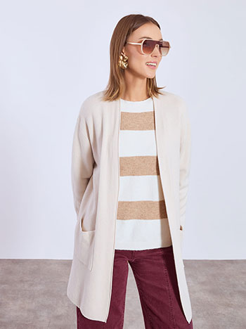 Ζακέτα πλεκτή με βισκόζη WT7616.5203+3