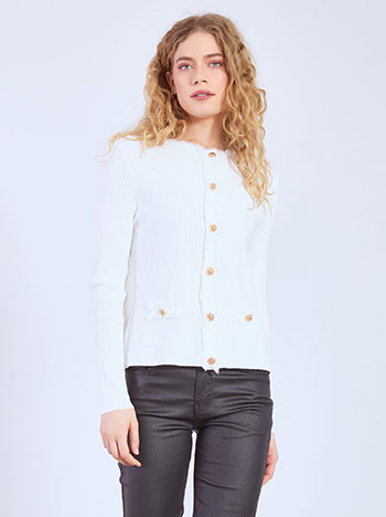 Ζακέτα με ανάγλυφο ύφασμα WT7616.5302+3