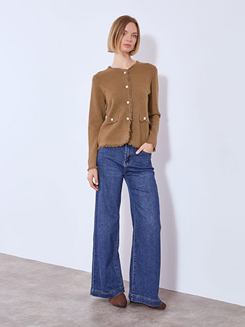 Ζακέτα πλεκτή με κρόσια WT7616.5305+2 φωτογραφία