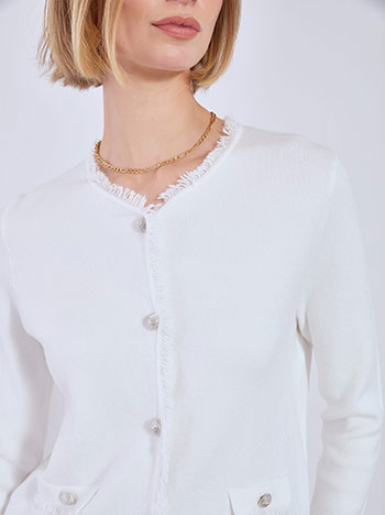 Ζακέτα πλεκτή με κρόσια WT7616.5305+3 φωτογραφία