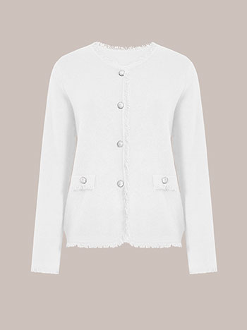 Ζακέτα πλεκτή με κρόσια WT7616.5305+3 φωτογραφία