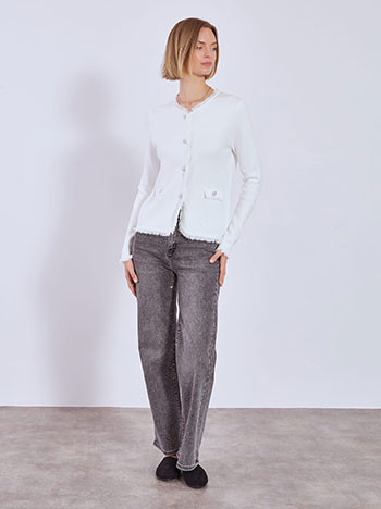 Ζακέτα πλεκτή με κρόσια WT7616.5305+3 φωτογραφία