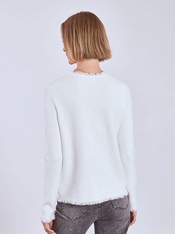 Ζακέτα πλεκτή με κρόσια WT7616.5305+3 φωτογραφία