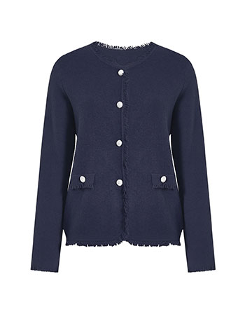 Ζακέτα πλεκτή με κρόσια WT7616.5305+5 φωτογραφία