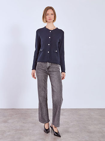 Ζακέτα πλεκτή με κρόσια WT7616.5305+5 φωτογραφία