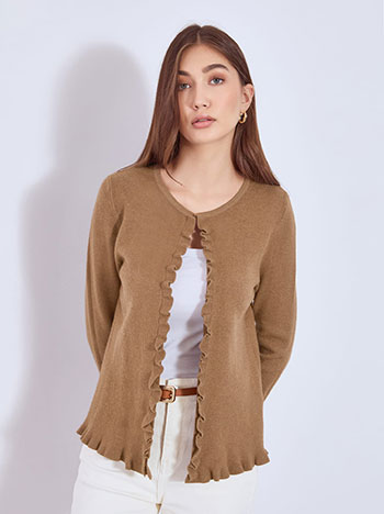 Ζακέτα με βολάν λεπτομέρεια WT7616.5308+3