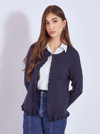 Ζακέτα με βολάν λεπτομέρεια WT7616.5308+5