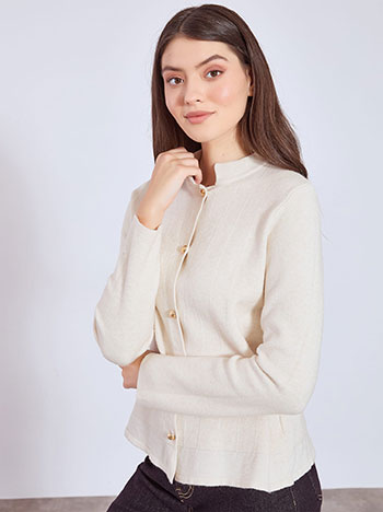 Ζακέτα πλεκτή με μάο γιακά WT7616.5316+4