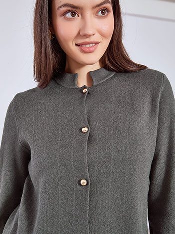 Ζακέτα πλεκτή με μάο γιακά WT7616.5316+2