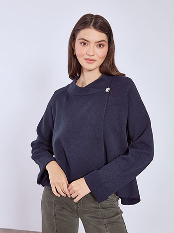 Ζακέτα κρουαζέ ασύμμετρη WT7616.5325+5