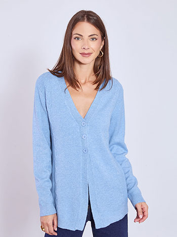 Ζακέτα πλεκτή με άνοιγμα μπροστά WT7616.5474+5