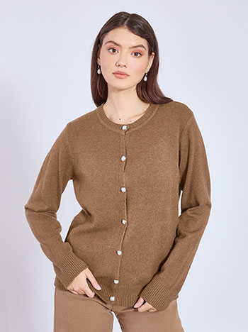 Ζακέτα με κουμπιά πέρλες WT7616.5646+3