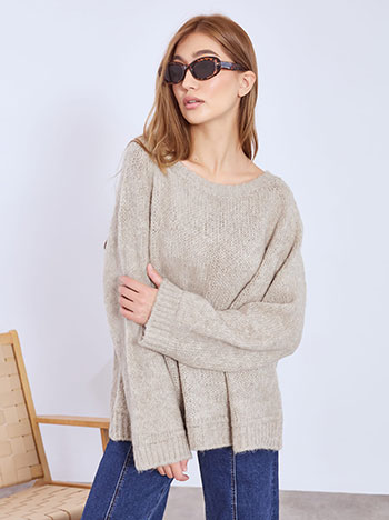 Πουλόβερ πλεκτό με απαλή υφή WT7620.4215+3