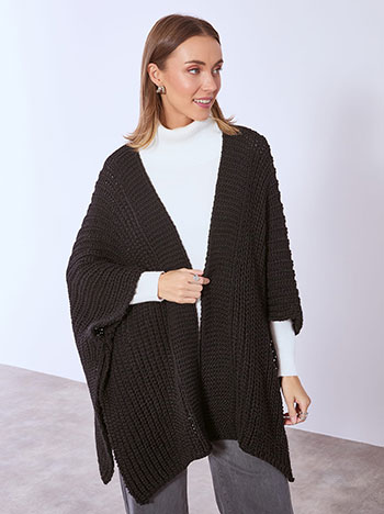 Ζακέτα με χοντρή πλέξη WT7620.5684+1