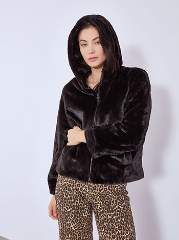 Ζακέτα με γούνα WT7633.5003+1