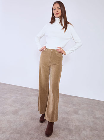 Παντελόνι wide leg κοτλέ WT7634.1183+3