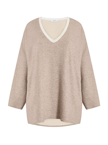 Μπλούζα ασύμμετρη με μεταλλιζέ λαιμόκοψη WT7639.4713+3 φωτογραφία