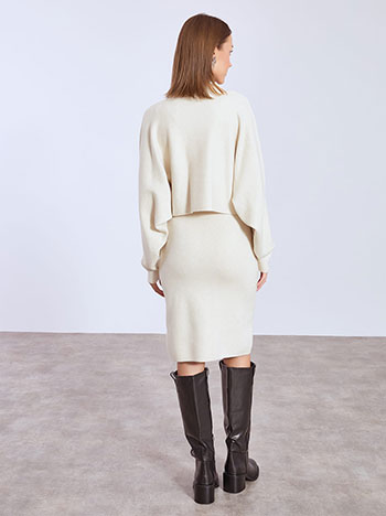 Σετ πλεκτό με φόρεμα και πουλόβερ WT7642.0061+5