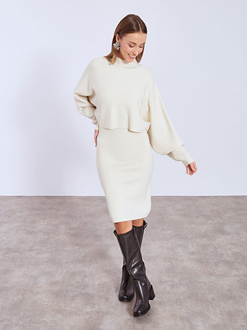 Σετ πλεκτό με φόρεμα και πουλόβερ WT7642.0061+5 φωτογραφία