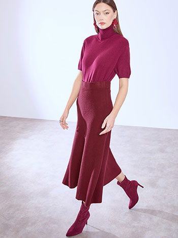 Φούστα μίντι πλεκτή WT7642.2257+5