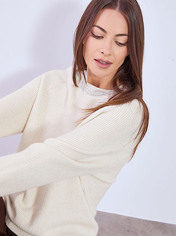 Πουλόβερ με σχέδιο strass WT7642.4370+4