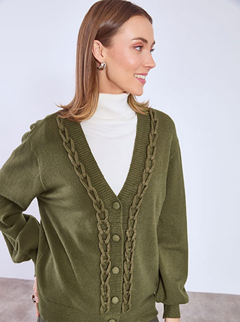 Ζακέτα με ανάγλυφη λεπτομέρεια WT7642.5256+5