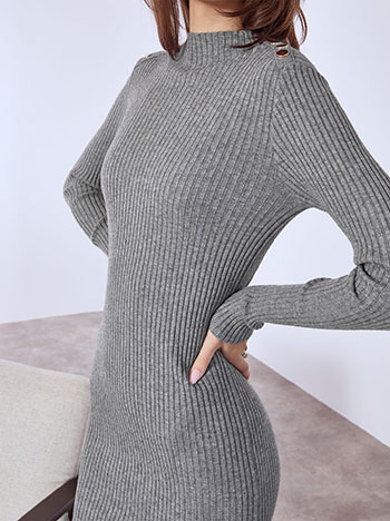 Φόρεμα ριπ με κουμπιά στον ώμο WT7642.8057+2 φωτογραφία