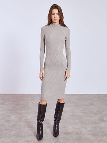 Φόρεμα ριπ με κουμπιά στον ώμο WT7642.8057+4