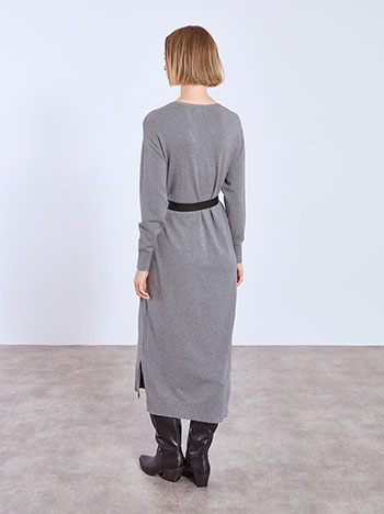 Φόρεμα πλεκτό μίντι με πέρλες WT7642.8627+2 φωτογραφία