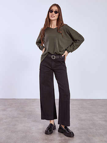 Τζιν wide leg με διακοσμητικές ραφές WT7643.1253+1