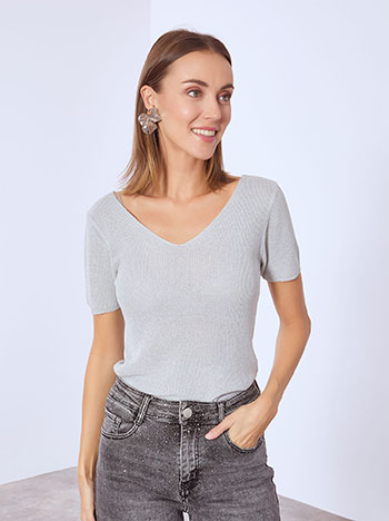 Μπλούζα κοντομάνικη μεταλλιζέ WT7693.4014+6