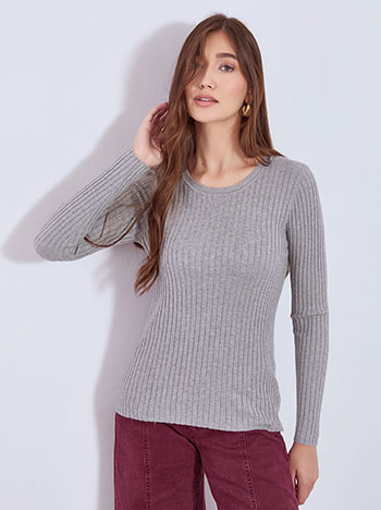 Μπλούζα ριπ με απαλή υφή WT7693.4058+2