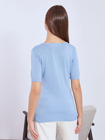 Μπλούζα πλεκτή μεταλλιζέ WT7693.4326+2 φωτογραφία