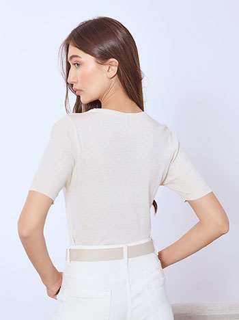 Μπλούζα πλεκτή μεταλλιζέ WT7693.4326+4 φωτογραφία