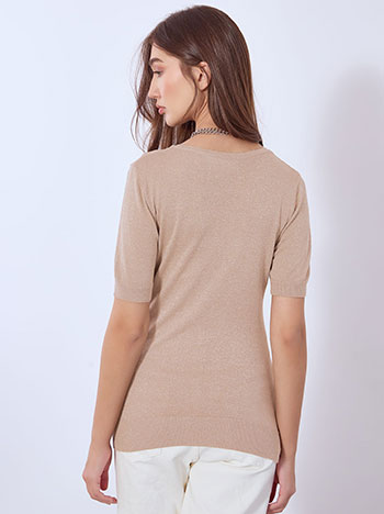 Μπλούζα πλεκτή μεταλλιζέ WT7693.4326+5 φωτογραφία