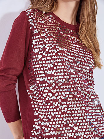 Πουλόβερ με παγιέτες καθρέφτη WT7693.4518+4 φωτογραφία