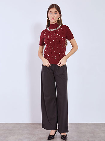 Πουλόβερ με πέρλες WT7693.4600+6 φωτογραφία