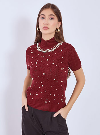 Celestino Πουλόβερ με πέρλες WT7693.4600+6