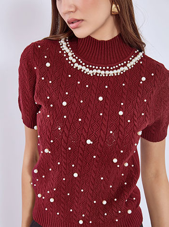 Πουλόβερ με πέρλες WT7693.4600+6 φωτογραφία