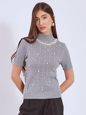 Πουλόβερ με πέρλες WT7693.4600+2