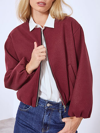 Μπουφάν με balloon μανίκι WT7702.6707+3